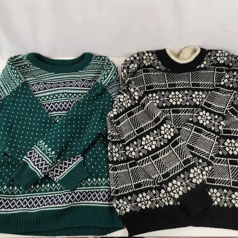 Vintage 1980s Knit  Sweater Bundle Helen Harper Oversized